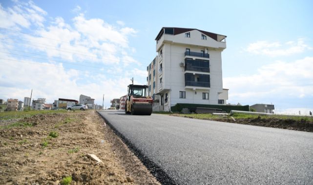 Çayırova'da asfalt çalışması