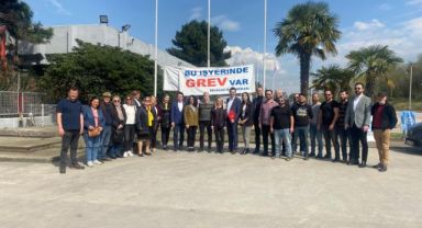 CHP’li adaylardan Kartonsan işçilerine ziyaret