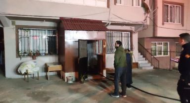 Fırında çıkan yangın ev sahiplerini korkuttu