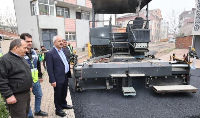 Gebze’de asfalt seferberliğine startı Büyükgöz verdi