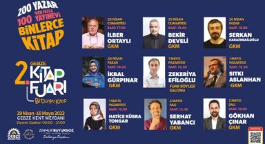 Gebze Kitap Fuarı birbirinden ünlü isimleri ağırlayacak