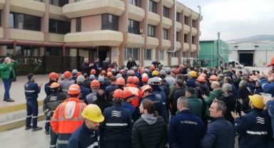 Gübretaş’ta işçiler ayaklandı, sloganlarla yönetim binasına yürüdü
