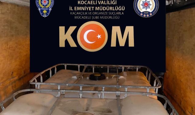 Kocaeli'de 2 ton 150 litre kaçak akaryakıt ele geçirildi