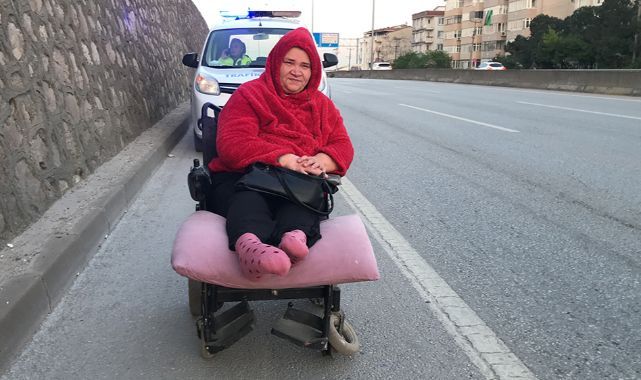 Tekerlekli sandalyesiyle yolda kalan kadının sözleri yürek dağladı
