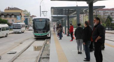Yeni tramvay hattında seferler başladı