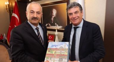 Büyükgöz İtalyan mevkidaşını ağırladı
