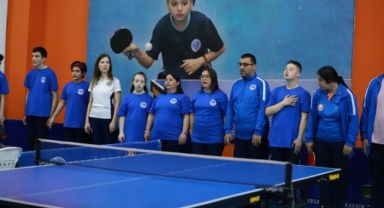Büyükşehir’den özel sporcuların masa tenisi turnuvası