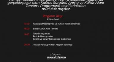 Çerkes Sürgünü 158. yılında anılacak