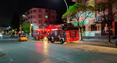 Darıca'daki bir iş yerinde kombiden yangın çıktı