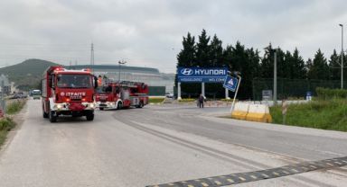 İzmit'te otomobil fabrikasında yangın