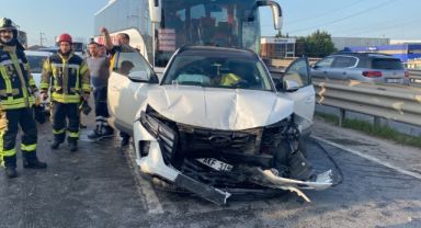 Kocaeli'de zincirleme kaza: 2 yaralı