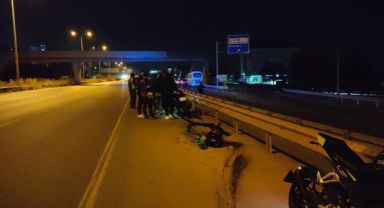 Otomobile arkadan çarpan motosikletin sürücüsü yaralandı