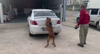 TEM'de durdurulan araçta 5 paket esrar ele geçirildi