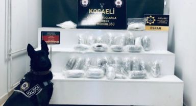 Zuladaki 9 kilo 500 gram uyuşturucu polisin dikkatinden kaçmadı