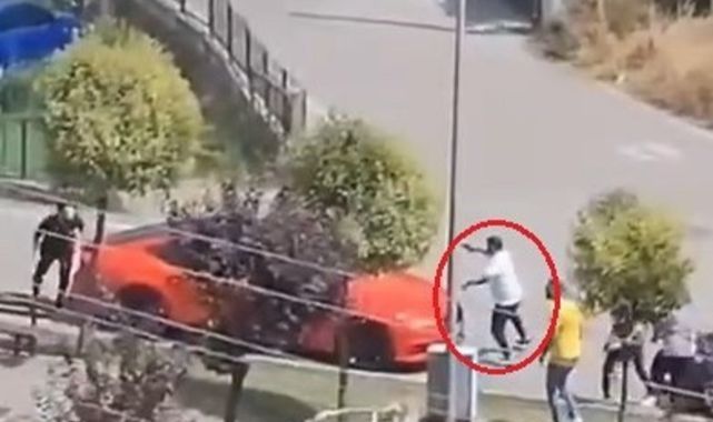 Çocuk parkında silahlı dehşet anları kamerada