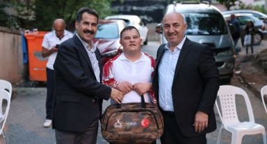 Down Sendromlu Enes’in askerlik hayali gerçek oldu