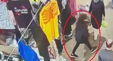 Hırsızlığa alet ettiği kız çocuğuna çantayı çaldırdı
