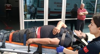 Kocaeli'de 2.5 metre yükseklikten düşen işçi yaralandı