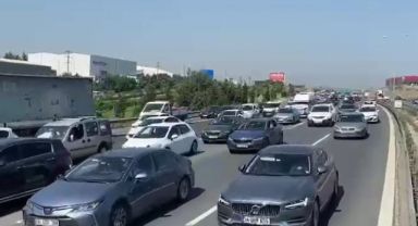 Osmangazi Köprüsü'nde trafik durma noktasına geldi