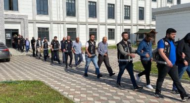 Rüşvet ve dolandırıcılık suçlarından18 zanlı adliyede