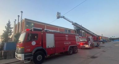 Su soğutma tesisatı yaparken çıkan yangında bir işçi yaralandı