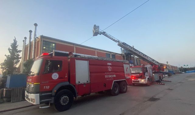 Su soğutma tesisatı yaparken çıkan yangında bir işçi yaralandı