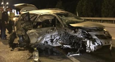 TEM’de kaza: Aynı otomobilden 8 yaralı çıktı