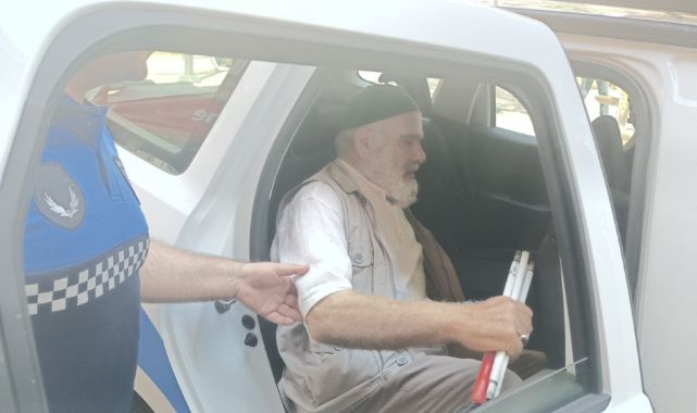 Görme engelli Necdet amcaya Büyükşehir Zabıtasından yardım eli