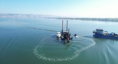İzmit Körfezi'ni akvaryuma dönüştürecek dev projede ilk 20 geotekstil tüp hazır