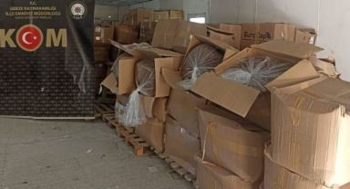 Kargo firmasında 2.5 ton kaçak tütün ele geçirildi