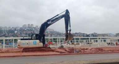 Milli İrade Meydanı’nda şerit genişletme çalışması