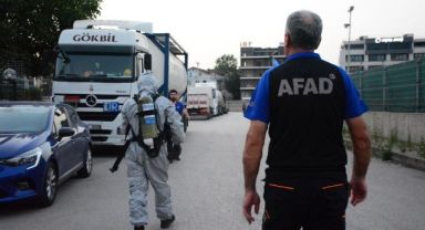 Tankerden gaz sızıntısı ve koku ihbarı AFAD ekiplerini harekete geçirdi