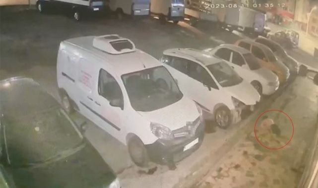 19 yaşındaki gencin 6. kattan düşüş anı kameraya yansıdı