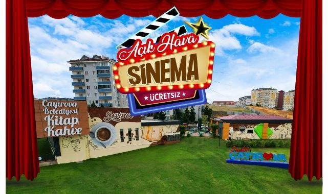 Çayırova’da açık hava sinema keyfi
