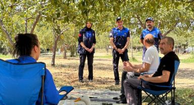 Mesire alanları ve parklarda huzuru sağlıyorlar