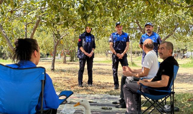 Mesire alanları ve parklarda huzuru sağlıyorlar