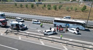 TEM Otoyolu'nda iki ayrı kaza