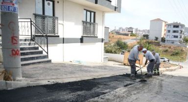 Asfalt yama ekiplerinden hummalı çalışma