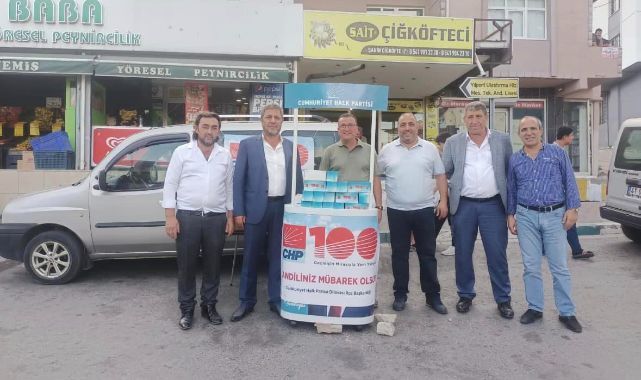 CHP Dilovası 7 noktada kandil simidi dağıttı