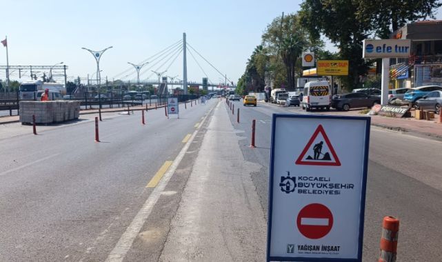 D-100 Kuzey yan yola orta refüj