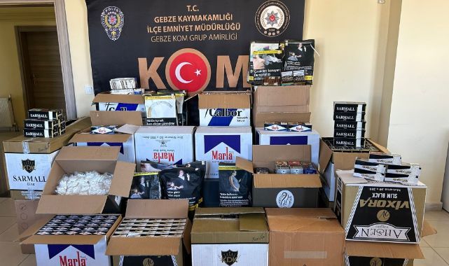 Gebze'de 183 bin makaron ele geçirildi