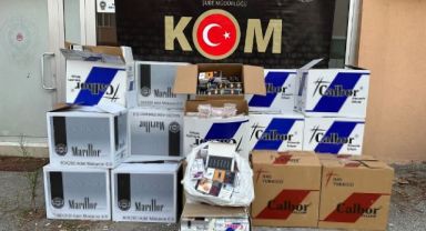 Kocaeli'de 340 bin dal boş ve dolu makaron ele geçirildi