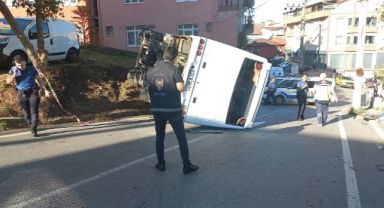 Kocaeli’de işçi servisi kazası: 1 ölü, 1 ağır yaralı