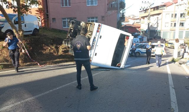 Kocaeli’de işçi servisi kazası: 1 ölü, 1 ağır yaralı