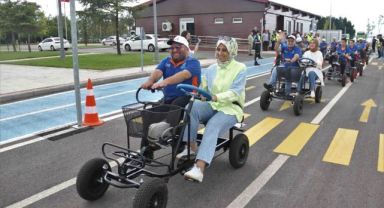 Özel bireyler trafik kurallarını eğlenerek öğreniyor