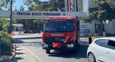 TÜBİTAK’ta solvent tankında parlama sonrası yangın