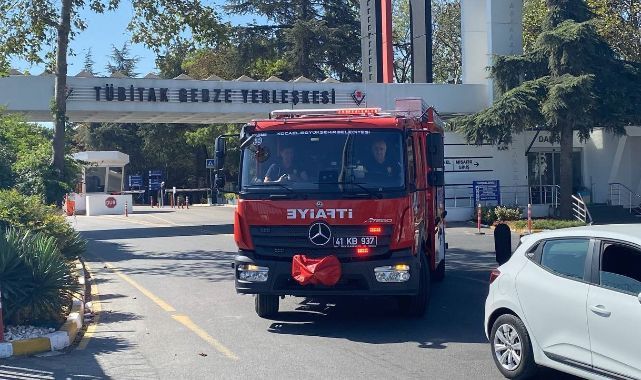 TÜBİTAK’ta solvent tankında parlama sonrası yangın