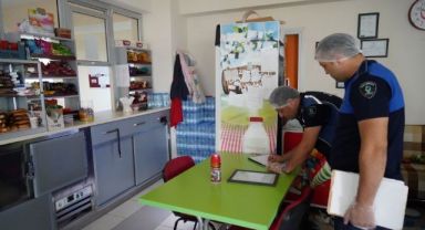Zabıtadan okul kantinlerinde denetim