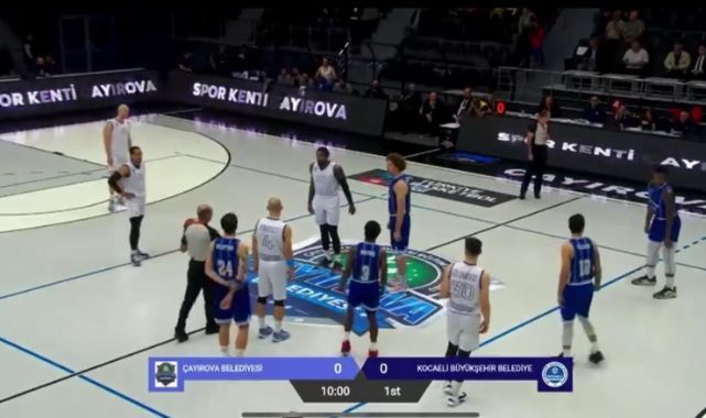 Basketbol maçında İsrail protesto edildi