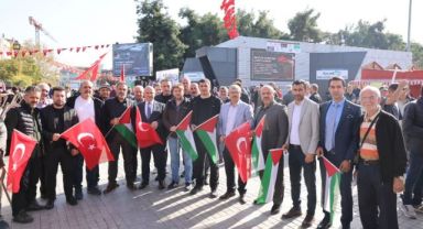 Bıyık, Filistin’e destek Mitingi’ne katıldı